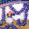 4.7 Inch - Patriotic Tinsel Garland 4th of July Decorations Red White Blue